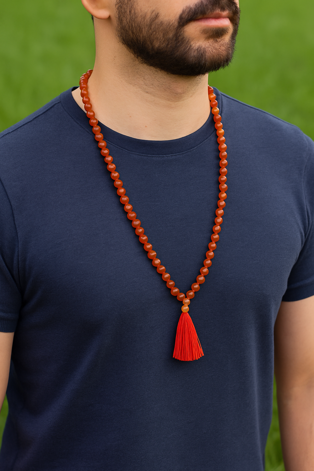 Carnelian 8MM 108 Beads Mala