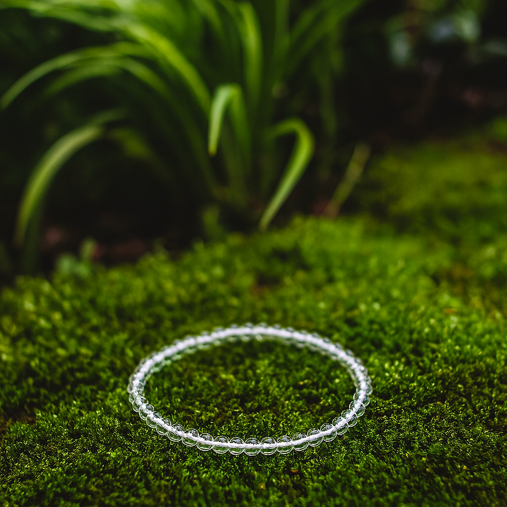 Clear Quartz 4MM Beads Bracelet