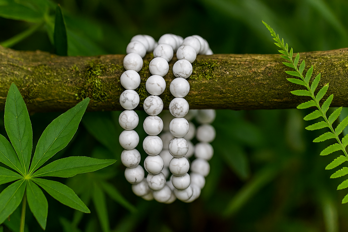Howlite 8MM Beads Bracelet