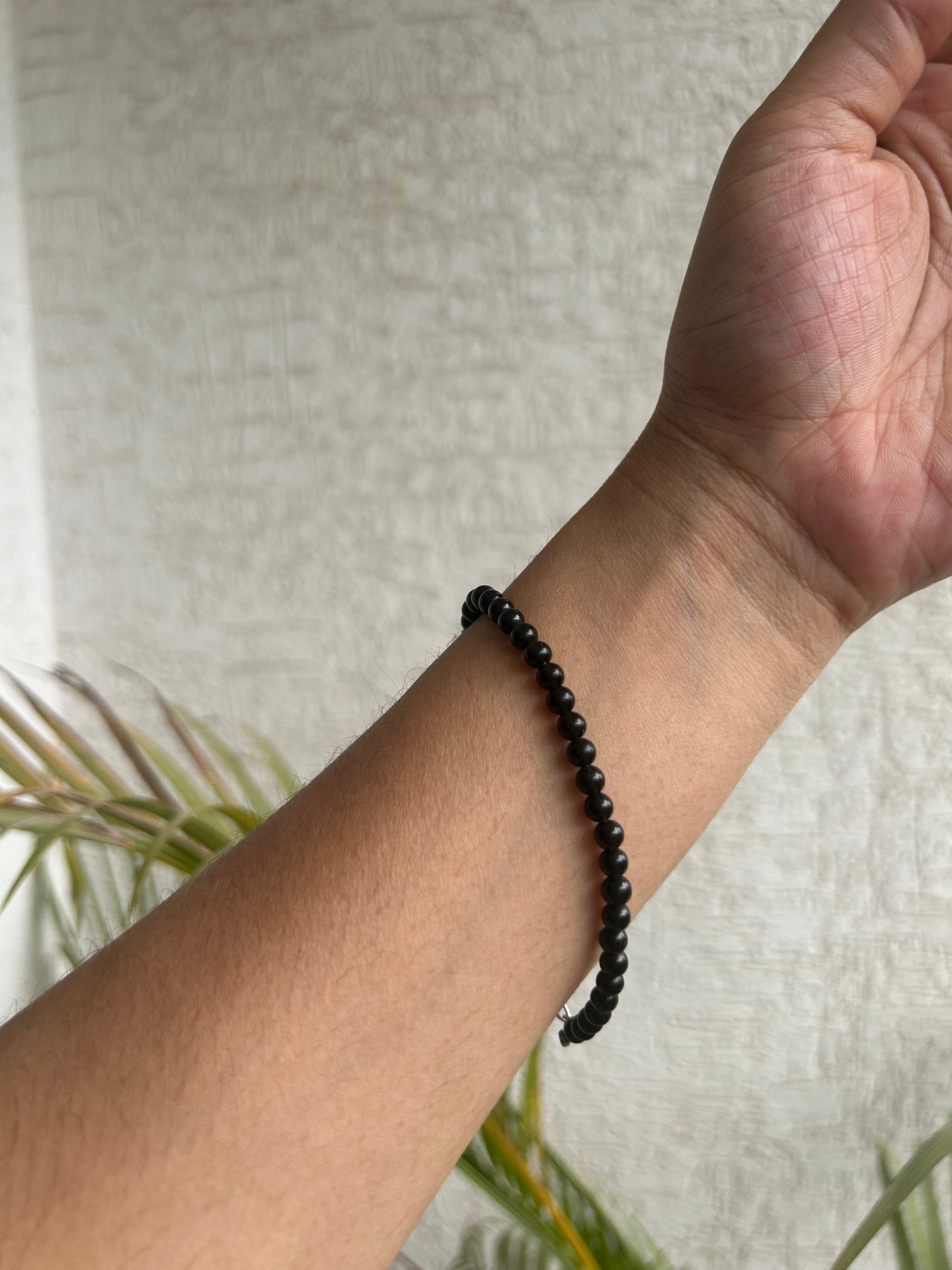 Black Obsidian 4MM Diamond Cut Bracelet