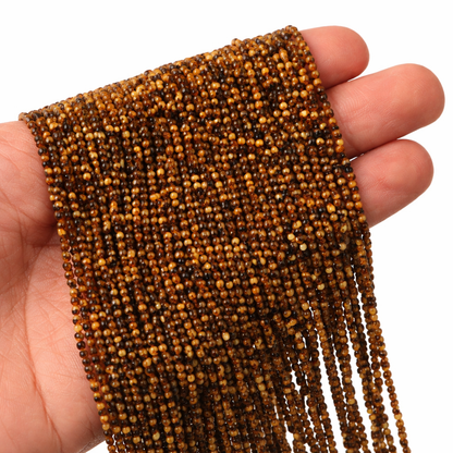 Tiger'S Eye 2MM Diamond Cut Bracelet/ Anklet