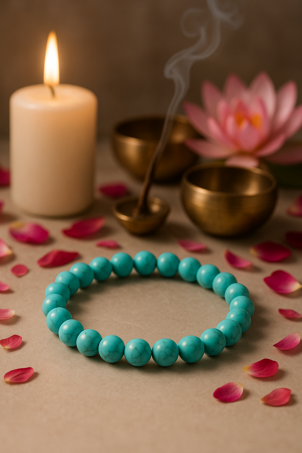 Turquoise 8MM Beads Bracelet
