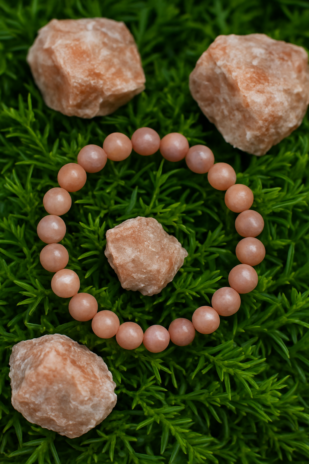 Sunstone 8MM Beads Bracelet