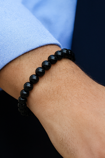 Black Obsidian 8MM Beads Bracelet