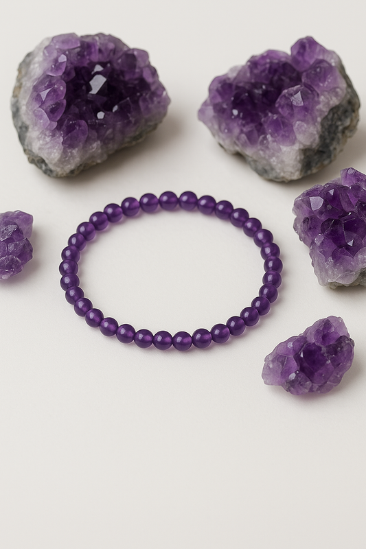 Amethyst 4MM Beads Bracelet