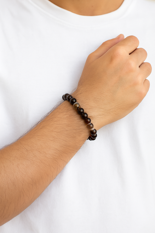 Sulemani Hakik 8MM Beads Bracelet