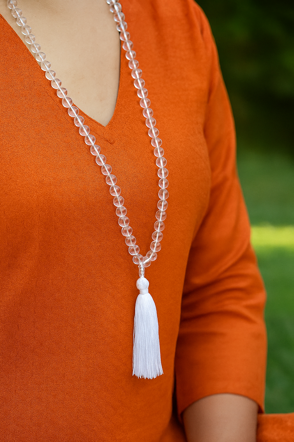 Clear Quartz 108 Beads 8MM Mala