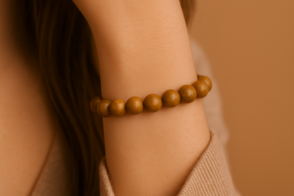 Camel Jasper 8MM Beads Bracelet
