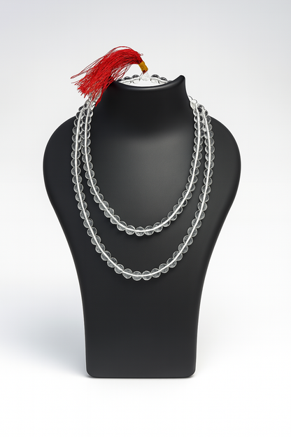 Clear Quartz 108 Beads 8MM Mala