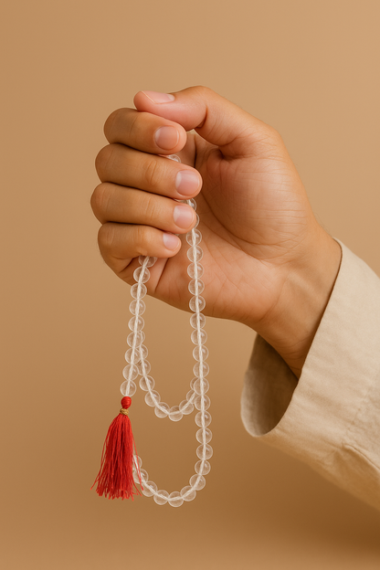 Clear Quartz 108 Beads 8MM Mala