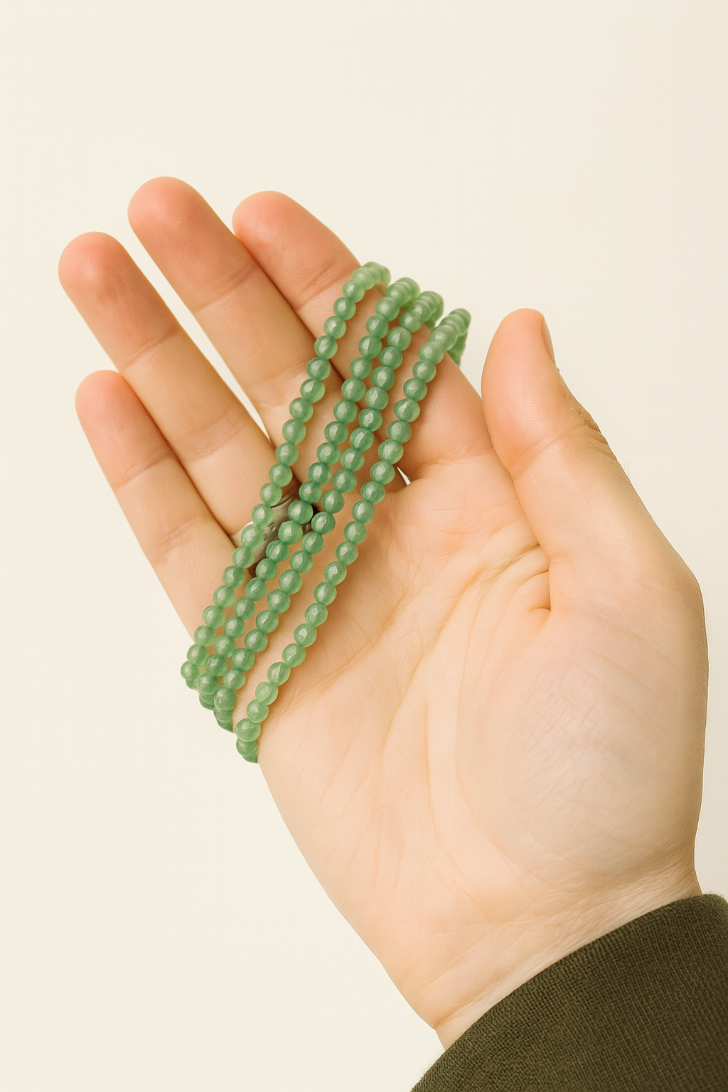 Green Aventurine 4MM Beads Bracelet