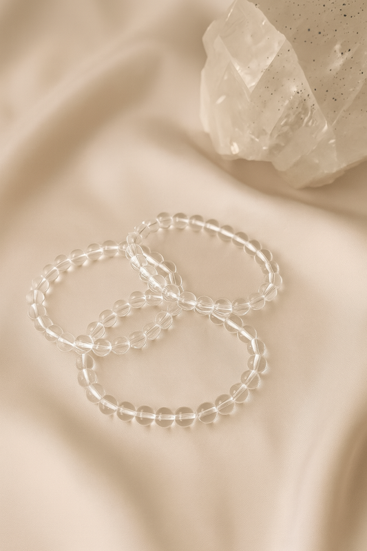 Clear Quartz 8MM Beads Bracelet
