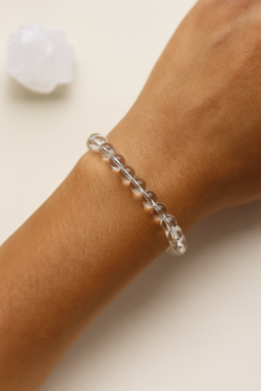 Clear Quartz 8MM Beads Bracelet