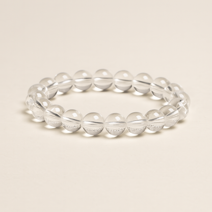 Clear Quartz 8MM Beads Bracelet