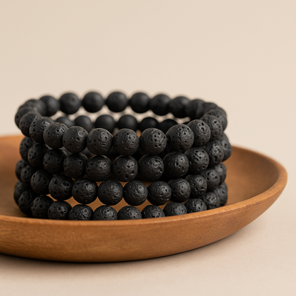 Lava 8MM Beads Bracelet