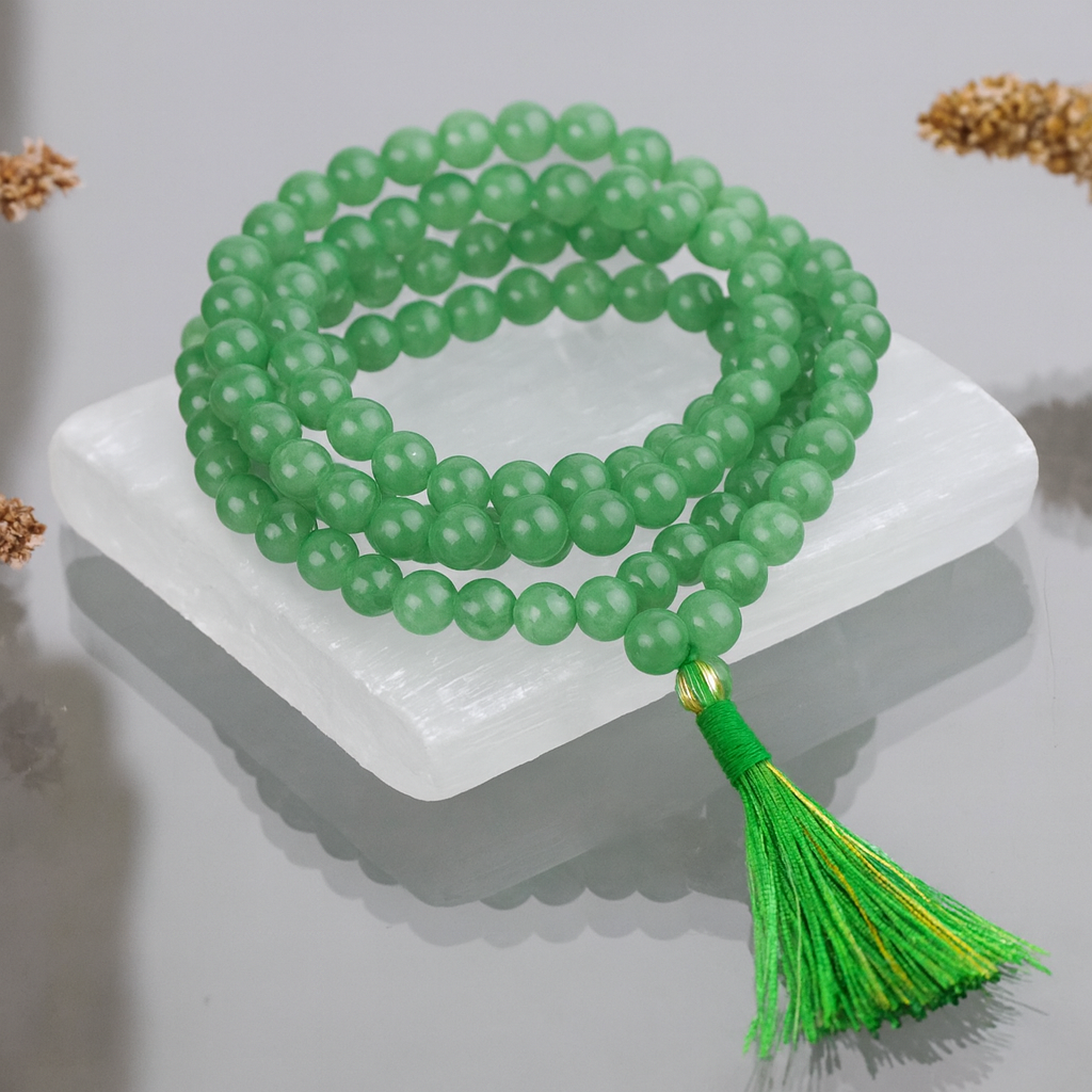 Green Aventurine 108 Beads 8 MM Mala