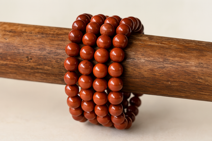 Red Jasper 8MM Beads Bracelet
