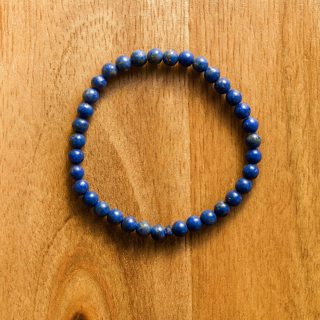 Lapis Lazuli 4 MM Beads Bracelet