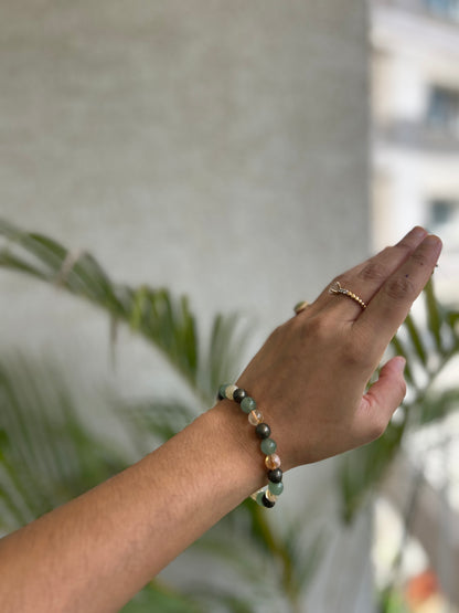 Triple Abundance 8MM Beads Bracelet