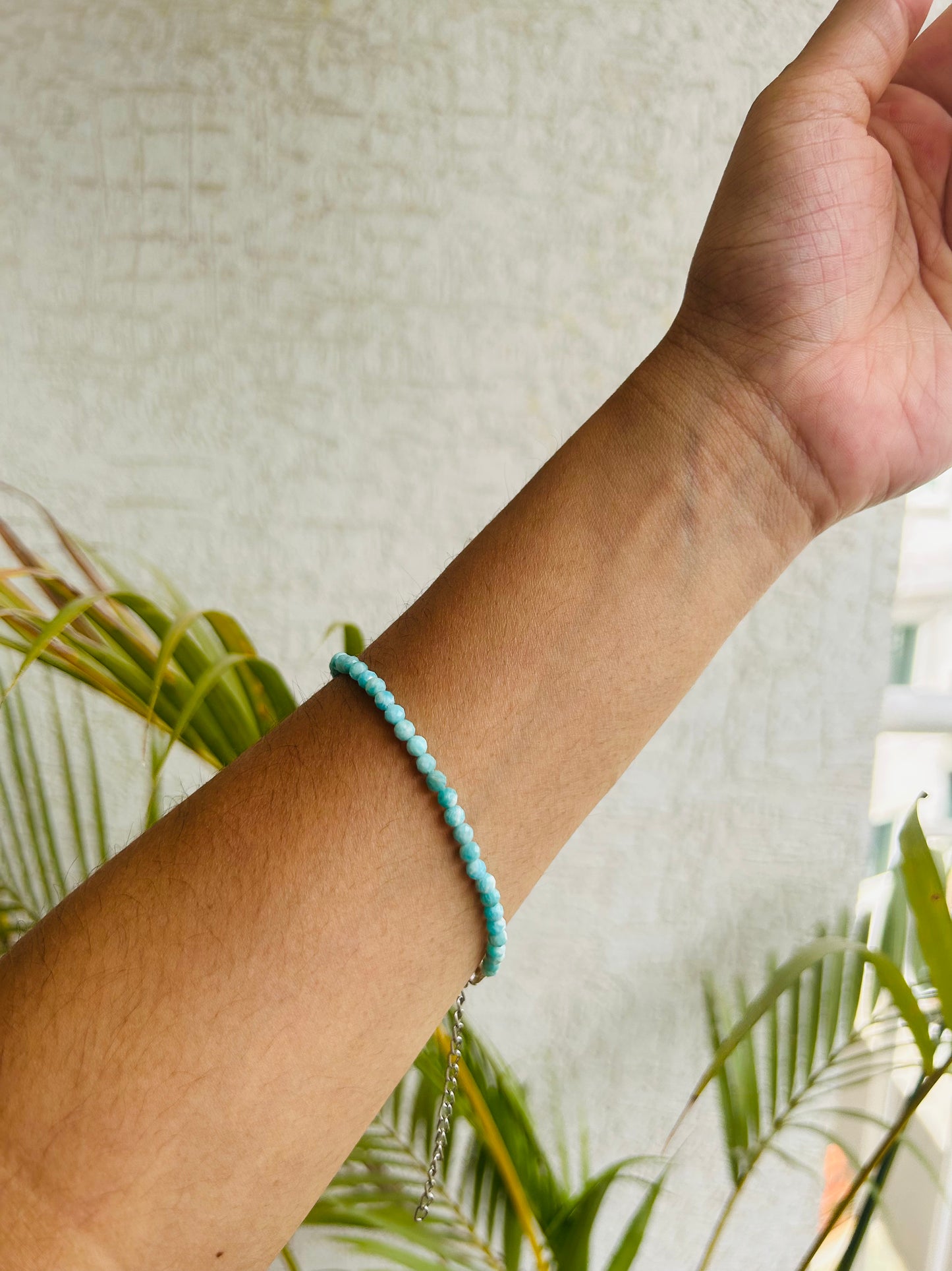 Amazonite 4MM Diamond Cut Bracelet