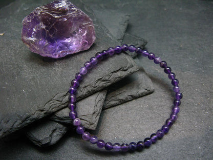Amethyst 4MM Beads Bracelet